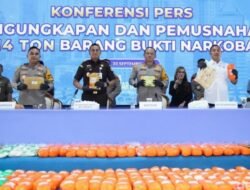 1,14 Ton Narkoba Digilas, 4,5 Juta Nyawa Diselamatkan