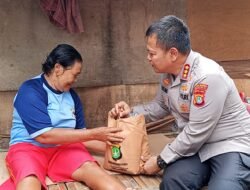 Kapolres Turun ke Lorong Kumuh, Polisi Bagi-bagi Warga Sembako!