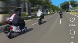 Viral Motor Listrik Ngacir Kalahkan Moge di Lampu Merah
