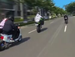 Viral Motor Listrik Ngacir Kalahkan Moge di Lampu Merah
