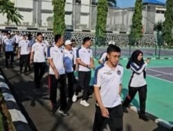 Jalan Sehat Pegawai Lapas Cilegon untuk Semangat Kolektif