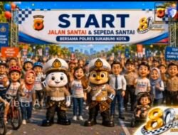 Polres Sukabumi Kota Gelar Jalan Santai dan Gowes Akbar Bersama Masyarakat