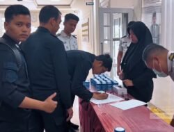 Seluruh Pegawai Lapas Cilegon Jalani Tes Urine Mendadak