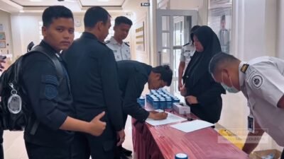 Seluruh Pegawai Lapas Cilegon Jalani Tes Urine Mendadak